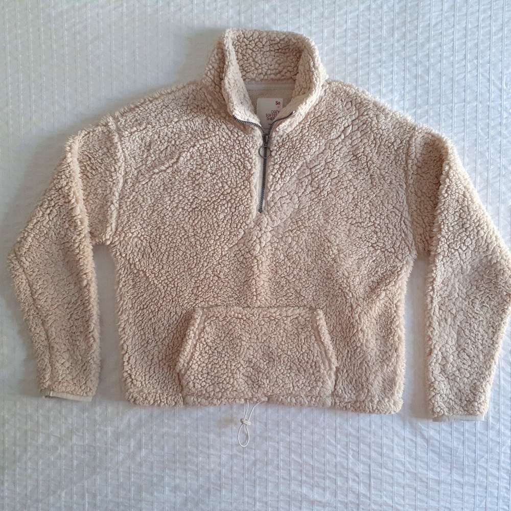 Cozy Softest Sherpa Teddy Crop